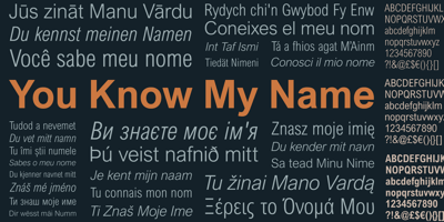 Font visual image of Arial&reg Nova